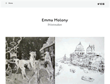 Tablet Screenshot of emmamolony.com